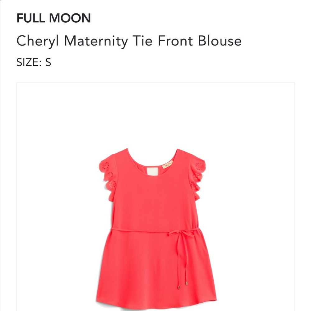 Full Moon Maternity (Stitch Fix) Tie Front Blouse